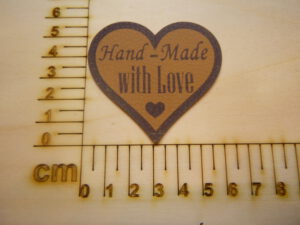 Kunstlederlabel "Handmade with Love"