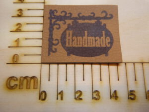 Kunstlederlabel "Handmade/Schild"