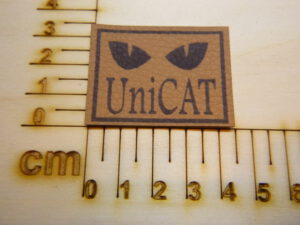 Kunstlederlabel "UniCat"