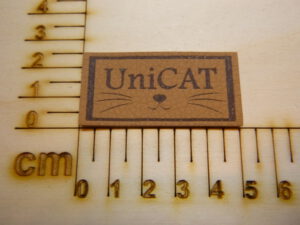 Kunstlederlabel "UniCat"