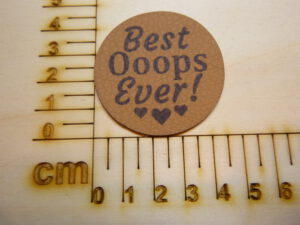 Kunstlederlabel "Best Oops ever"