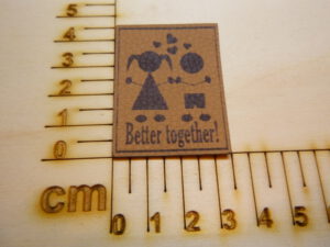 Kunstlederlabel "Better together"