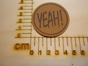 Kunstlederlabel "Yeah"