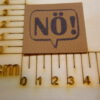 Kunstlederlabel "NÖ"