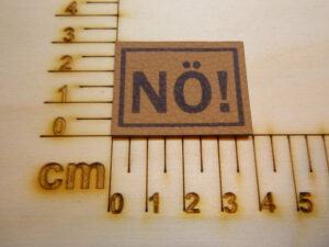 Kunstlederlabel "NÖ"