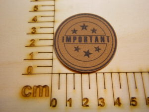 Kunstlederlabel "Important"