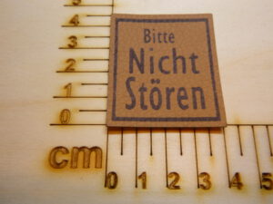 Kunstlederlabel "Bitte nicht stören"
