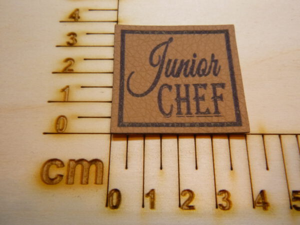 Kunstlederlabel "JuniorChef"