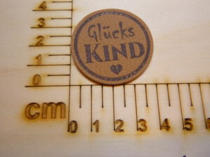 Kunstlederlabel "Glücks Kind"