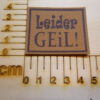 Kunstlederlabel "Leider Geil"