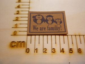 Kunstlederlabel "We are Familiy"
