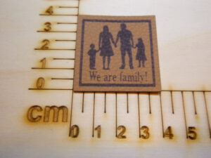 Kunstlederlabel "We are Familiy"