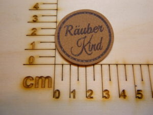 Kunstlederlabel "Räuber Kind"