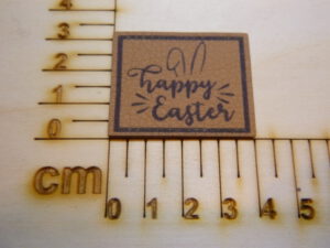Kunstlederlabel "happy easter"