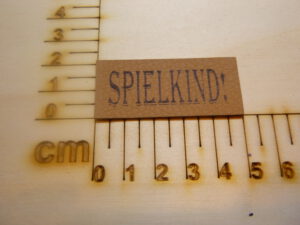 Kunstlederlabel "Spielkind!