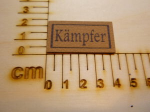 Kunstlederlabel "Kämpfer"