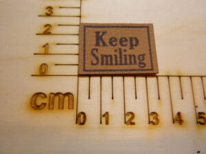 Kunstlederlabel "Keep Smiling"