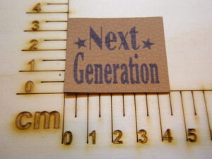 Kunstlederlabel "Next Generation"