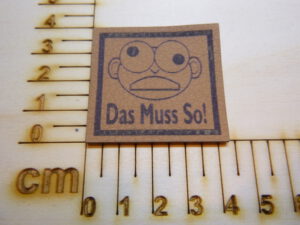 Kunstlederlabel "Das Muss So"