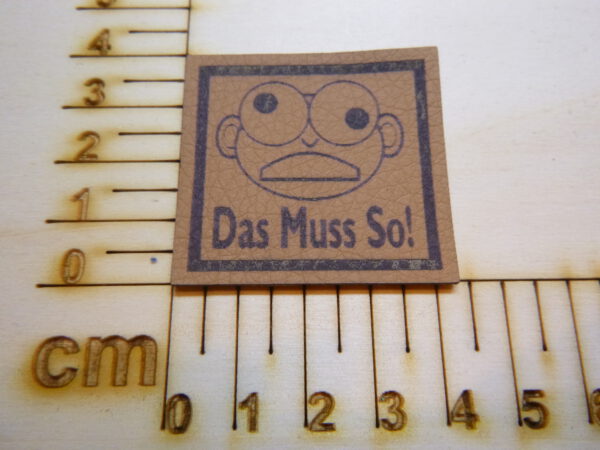 Kunstlederlabel "Das Muss So"