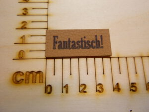 Kunstlederlabel "Fantastisch"