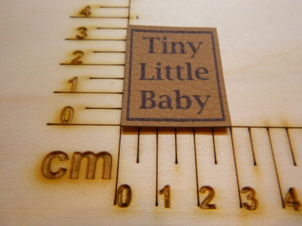 Kunstlederlabel "Tiny Little Baby"