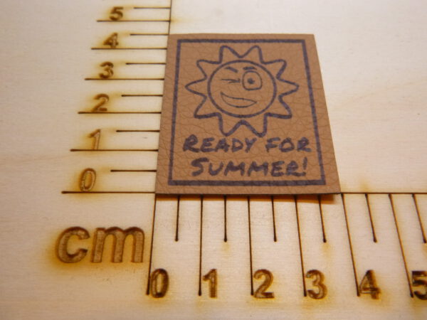 Kunstlederlabel "Ready for Summer"
