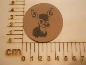 Kunstlederlabel "Reh"