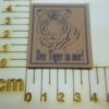 Kunstlederlabel "Tiger/Der Tiger in mir"
