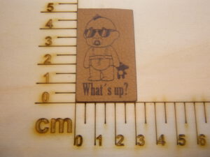 Kunstlederlabel "What´s up"