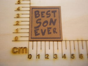 Kunstlederlabel "Best son ever"