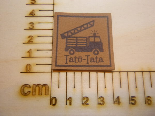Kunstlederlabel "Feuerwehr"