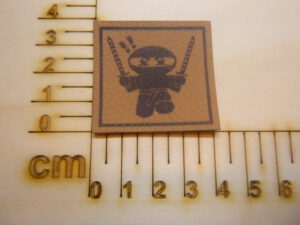 Kunstlederlabel "Ninja"