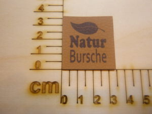 Kunstlederlabel "Naturbursche"