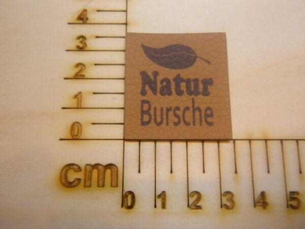 Kunstlederlabel "Naturbursche"