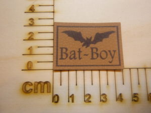Kunstlederlabel "Bat Boy"