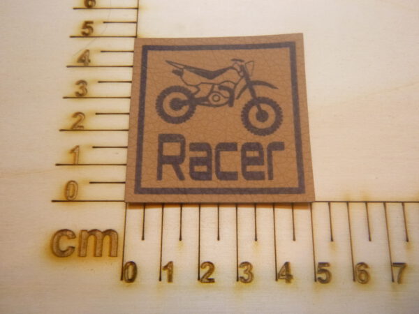 Kunstlederlabel "Racer"
