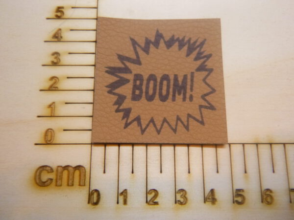 Kunstlederlabel "Boom"