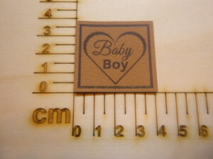 Kunstlederlabel "Baby Boy"