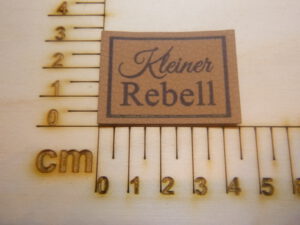 Kunstlederlabel "Kleiner Rebell"