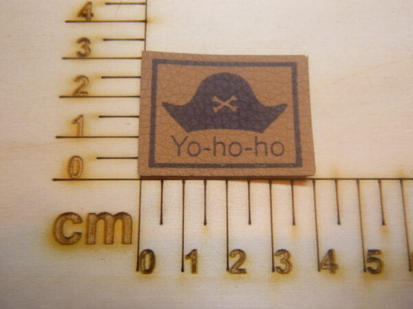 Kunstlederlabel "Pirat/Yo Yo Yo"