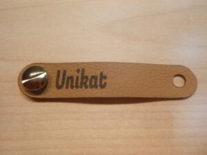 Nietenlabel "Unikat"