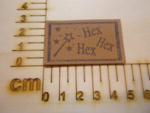 Kunstlederlabel "Hex Hex Hex"