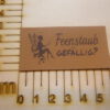 Kunstlederlabel "Feenstaub gefällig?"