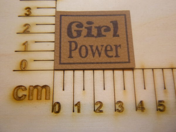 Kunstlederlabel "Girl Power"
