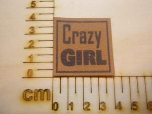 Kunstlederlabel "Crazy Girl"