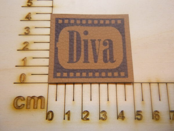 Kunstlederlabel "Diva"