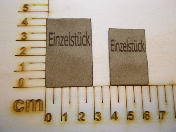 Nahtlabel "Einzelstück"