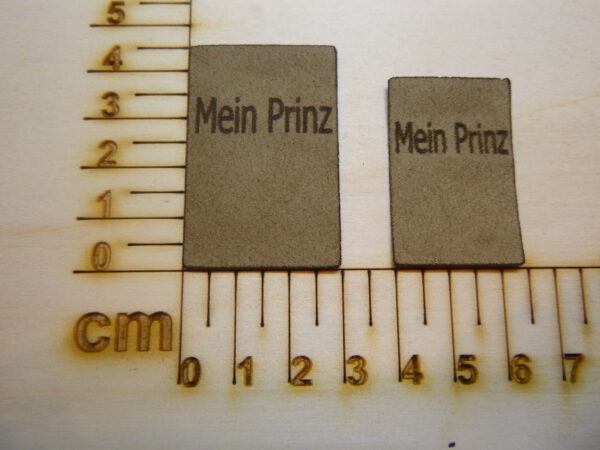 Nahtlabel "Mein Prinz"