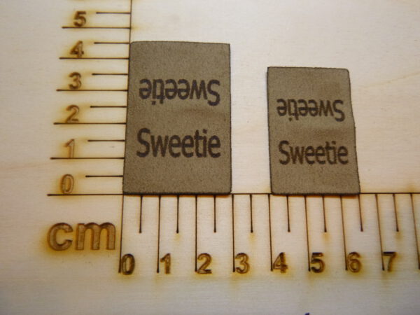 Nahtlabel "Sweety"